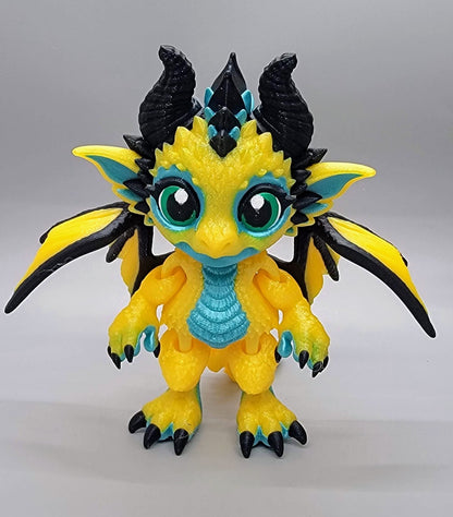 Custom Chibi Dragon Dolls - Articulated Toys