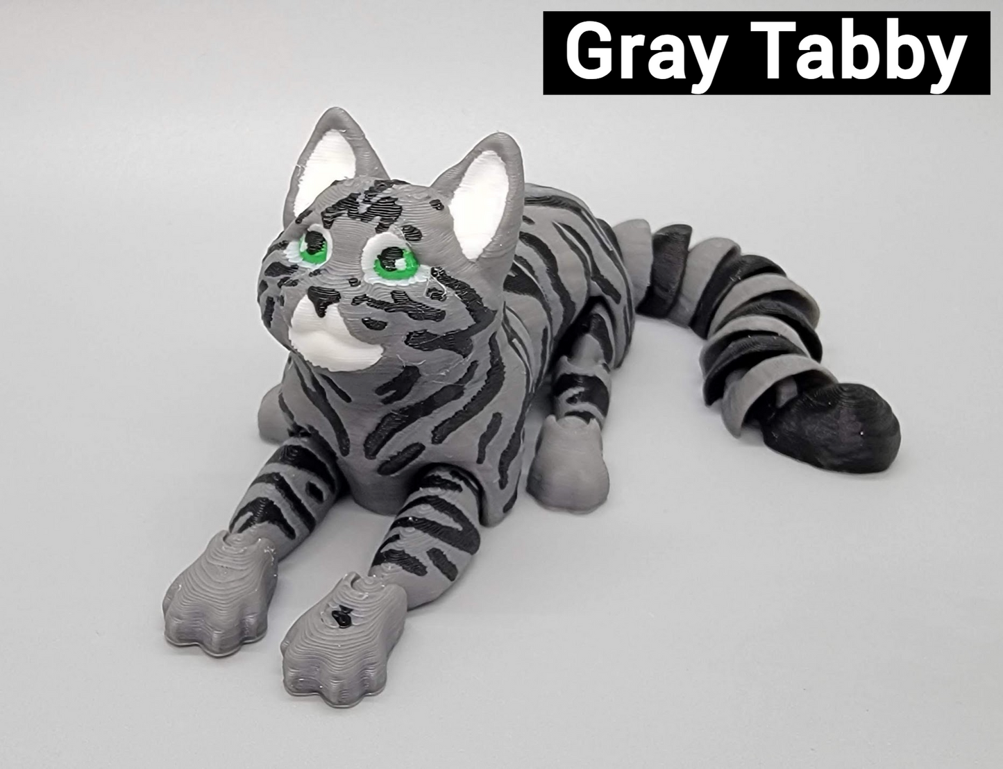 3D Printed Flexi Cat Toy | Sensory Play | Available in 2 Sizes | Custom Colors