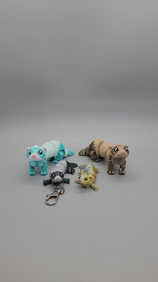 Mini Ferret Toy or Keychain