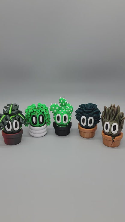 Potted Plant Toy - Custom 3D Printed Desk Figure
