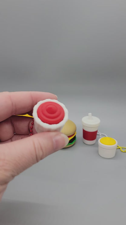 Fidgets de comida rápida con clic