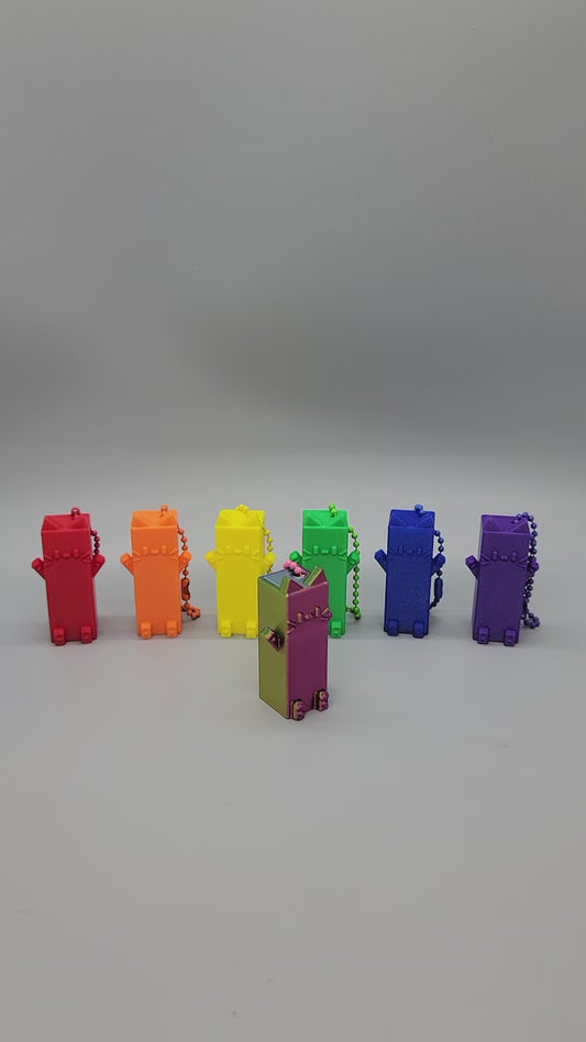 Pixel Kitty Keychain