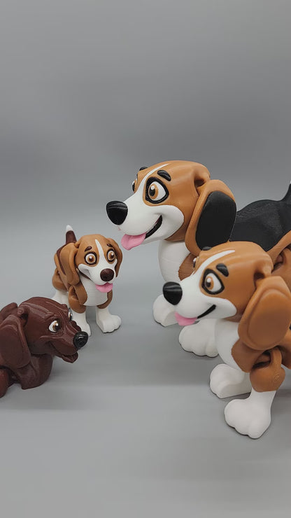 Juguete Beagle articulado