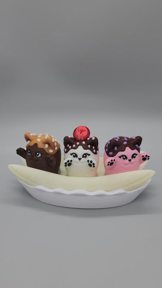 Banana Split Kitty Clickers