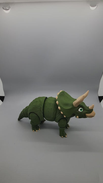 Juguete de dinosaurio Triceratops
