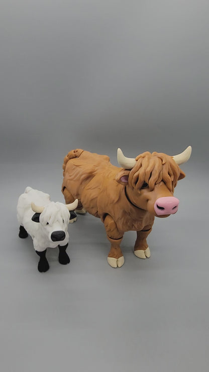 Articulated Highland Cow Toy