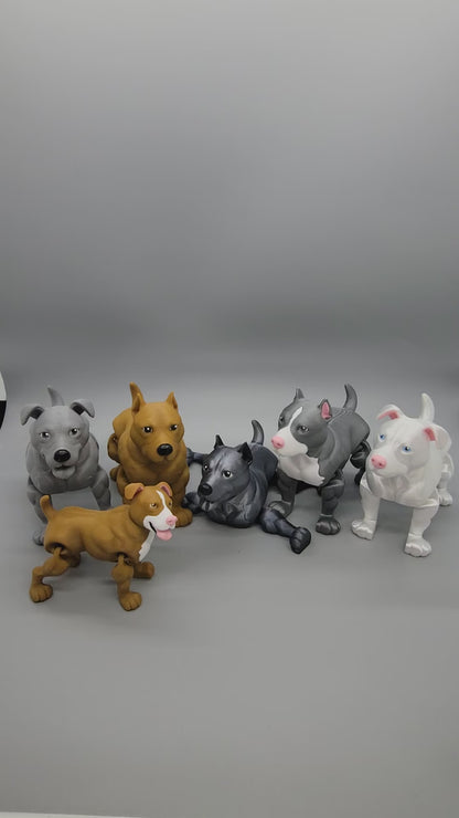 Articulated PitBull Toy