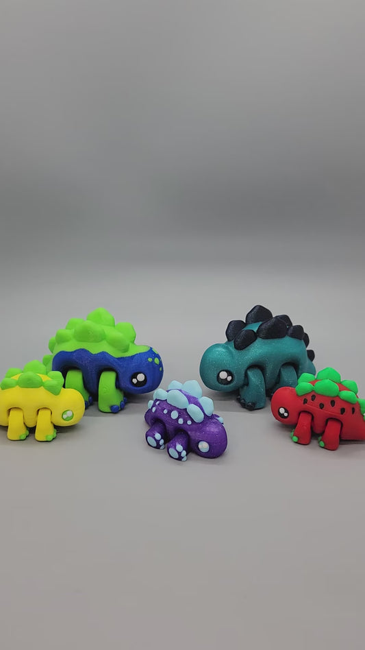 Baby Stegosaur – 3D Printed Toy or Keychain