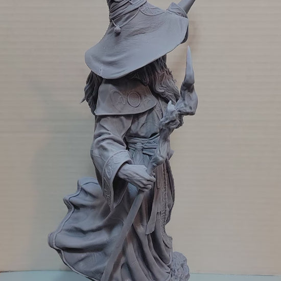 Test fit by D&K Custom Prints of Merlin Statue Figure sculpted by CA 3D Studios