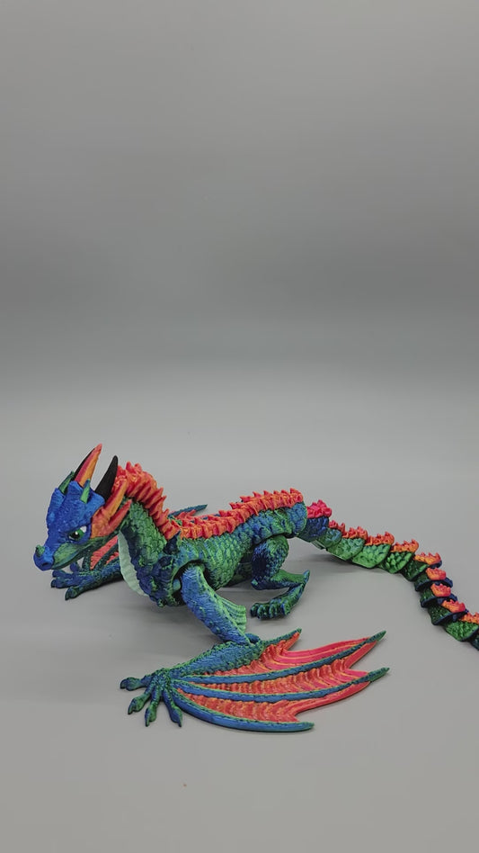 Articulated Fyros Wyvern Dragon & Baby