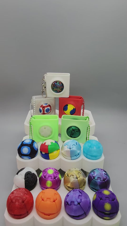 Custom Zorbles – Fidget Clicky Ball with Optional Case