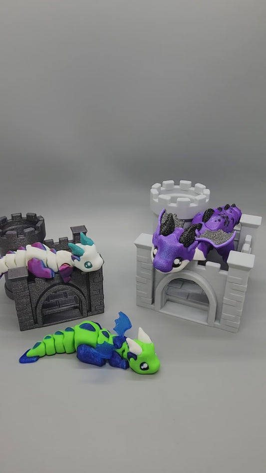 Little Dragon & Castle Toy