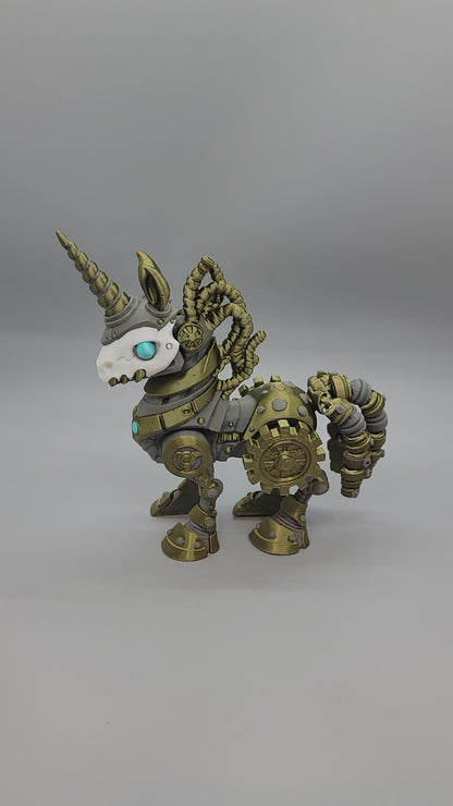 Twisty Steampunk Unicorn Toy