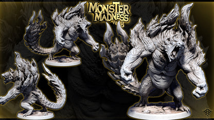 Alternate angle renders of Raging Ursine Pose 2 highlighting the raised spiked tail and armored shoulders.