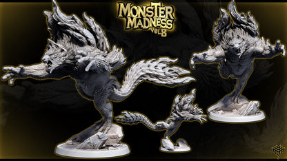 Action render compilation of Raging Ursine Pose 3 showcasing the sweeping tail and dynamic mid-air stance.