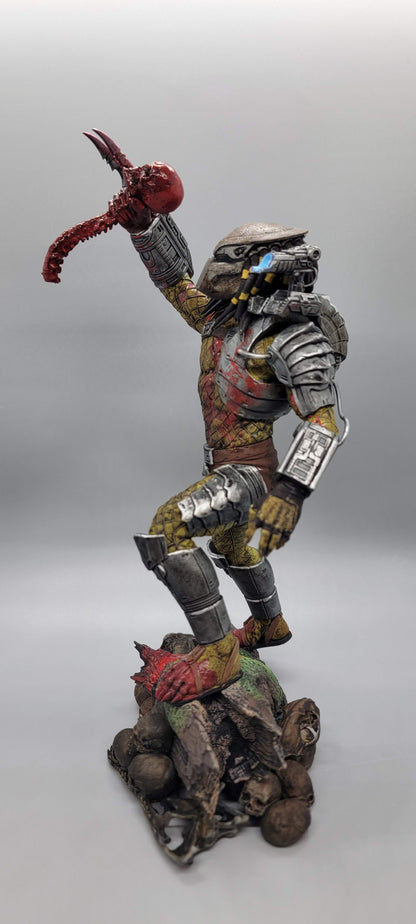 Predator Alien Hunter masked resin statue option high detail 16K resin print side view