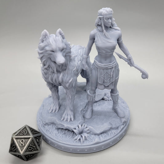Silwer & Cooshee – Elf Ranger & Wolf Companion