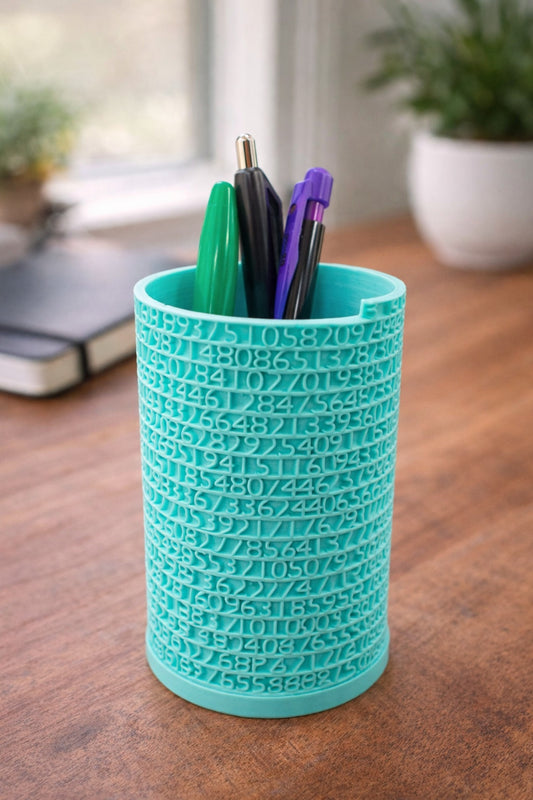 Tower of Pi Pencil Holder