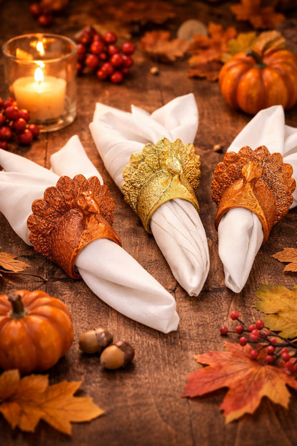 Turkey Napkin Rings – Thanksgiving Table Decor
