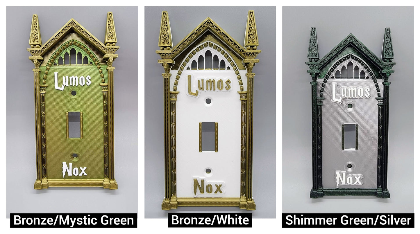 Custom wizard switch plate color options for decorative light switch covers and wall plates