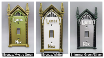 Custom wizard switch plate color options for decorative light switch covers and wall plates